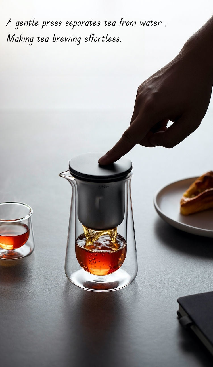 Borosilicate Glass Magnetic Gravity Tea Infuser